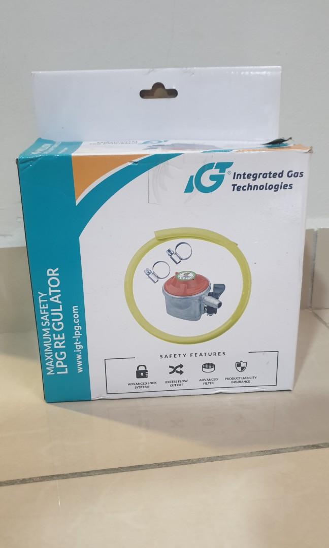 IGT Snap On Safety Gas Regulator with EFV, Furniture & Home Living