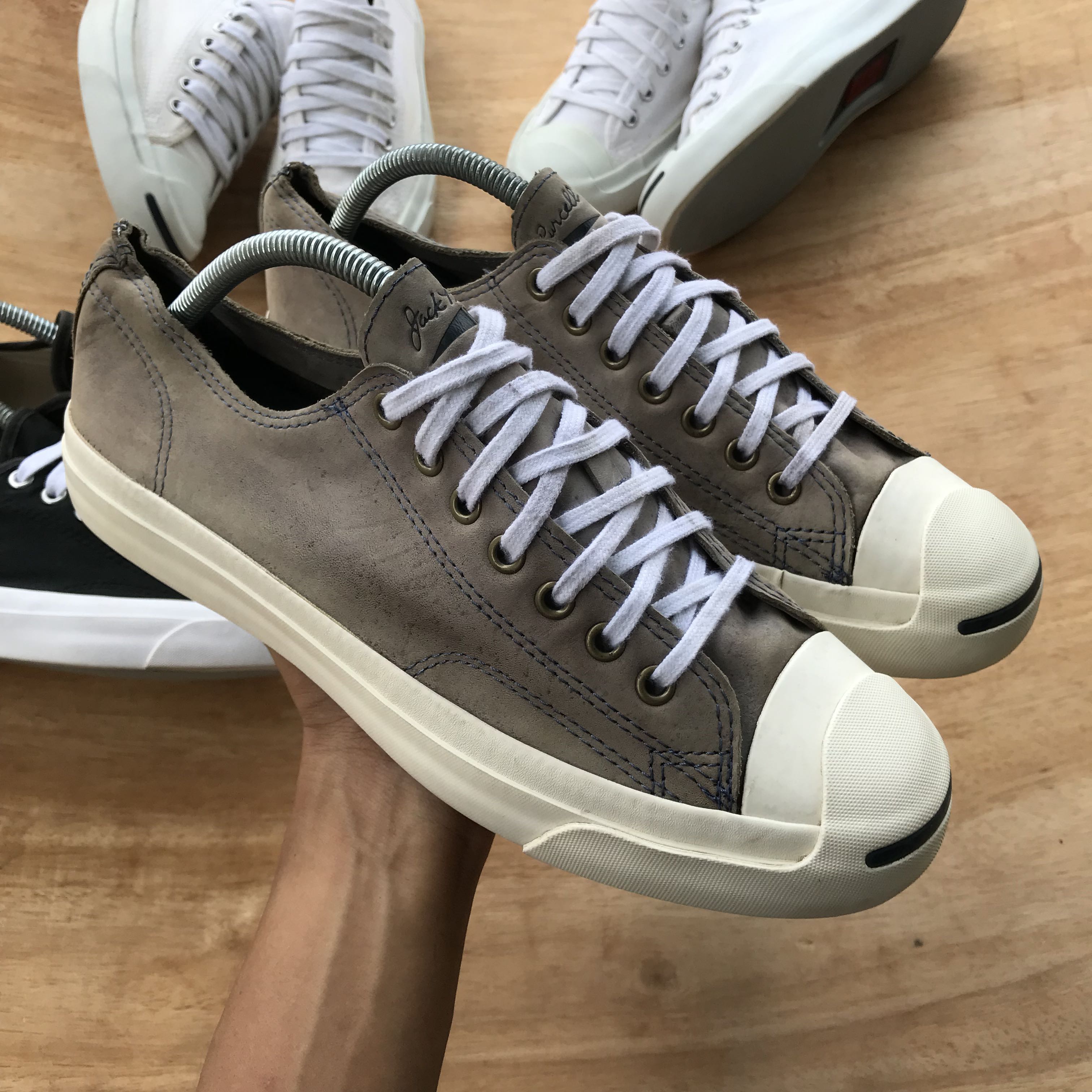 Jack purcell mens leather clearance