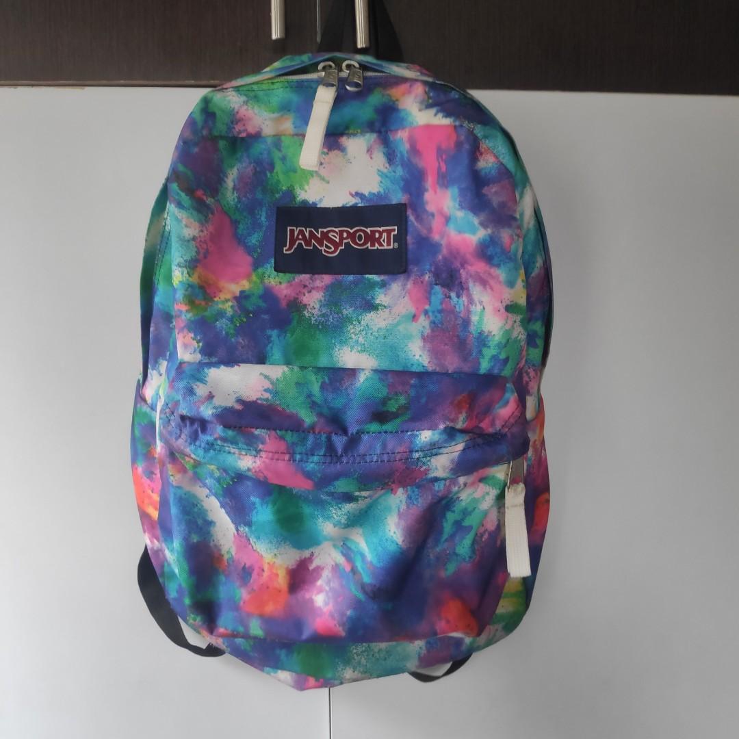 Jansport watercolor backpack sales