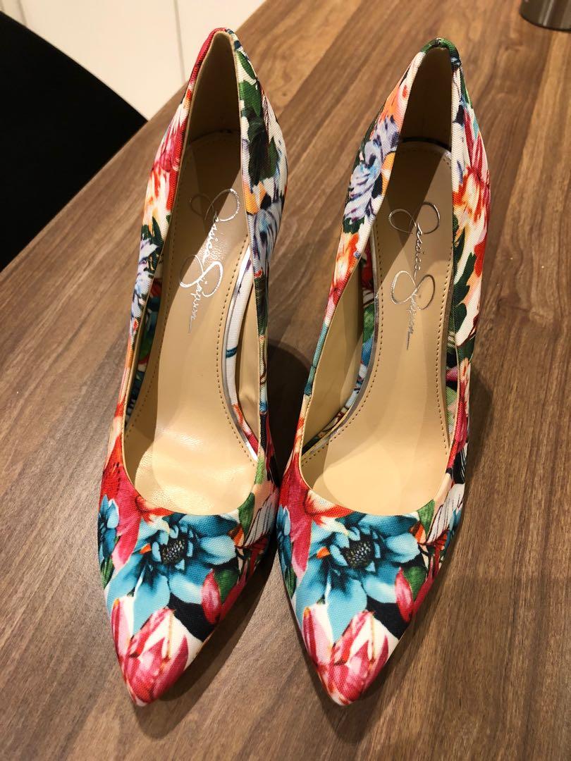 Jessica simpson floral pumps clearance