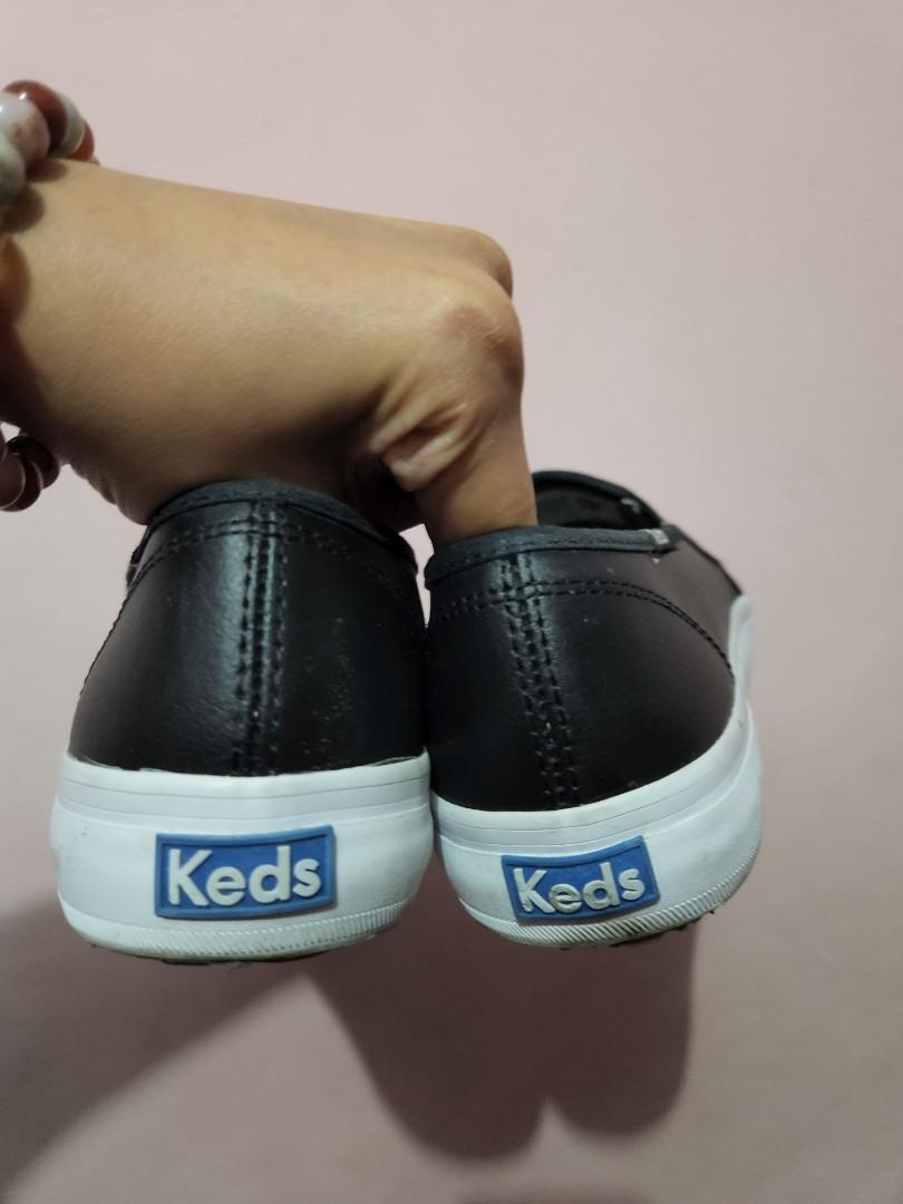 keds double decker perf leather