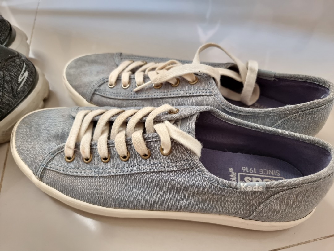Keds uk 40. Insole 25.5 cm. Minusnya kotor aja bisa dilaundry sendiri., Fesyen Wanita, Sepatu di