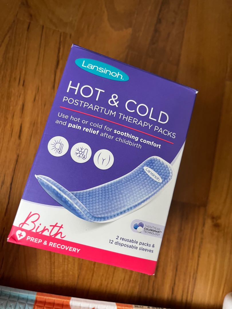 Lansinoh hot and cold postpartum therapy packs, Babies & Kids, Maternity Care on Carousell