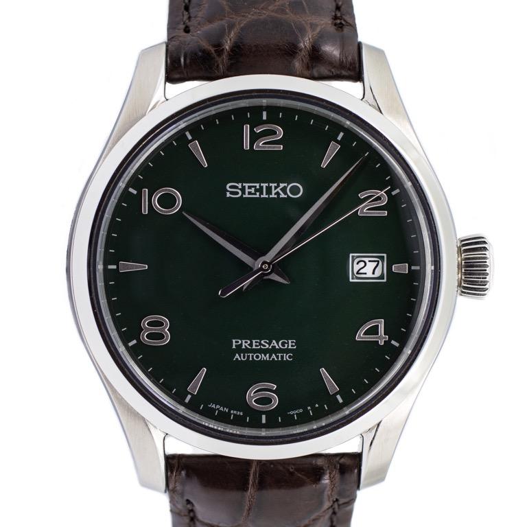 seiko presage green enamel limited edition