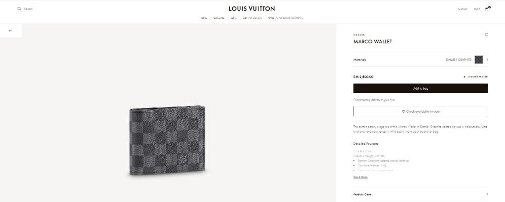Marco Wallet Damier Graphite Canvas - Wallets and Small Leather Goods