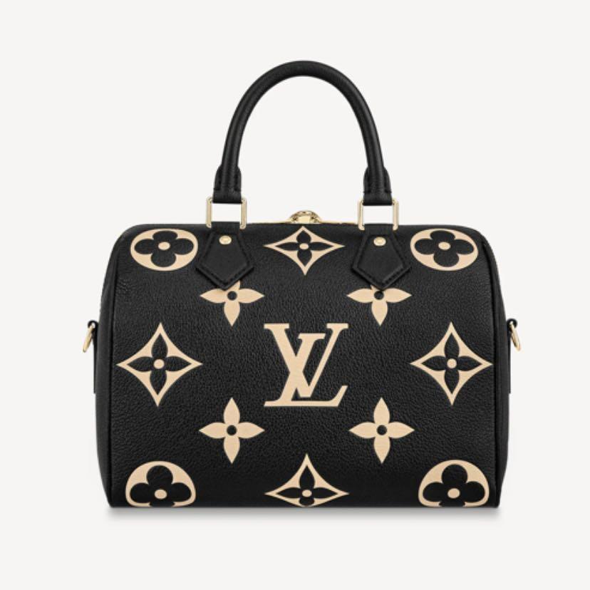 Louis Vuitton Neverfull MM with Pouch, Empreinte Leather Khaki and Beige,  New in Dustbag - Julia Rose Boston