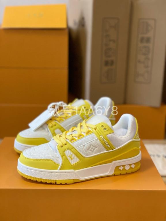 Louis Vuitton TRAINER sneakers yellow, Women's Fashion, Footwear, Sneakers  on Carousell