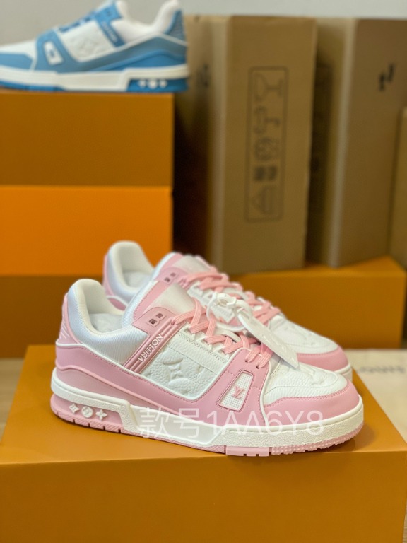 lv sneakers pink and
