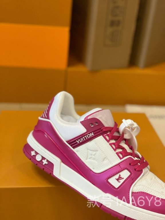 Louis Vuitton TRAINER sneakers pink, Women's Fashion, Footwear, Sneakers on  Carousell