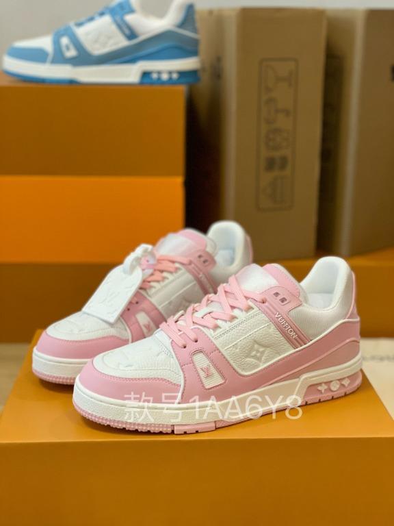 Louis Vuitton Virgil Abloh vintage basketball shoes in pink