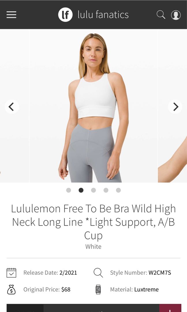 Lululemon Free to Be Serene Bra *Light Support, C/D Cup - Pastel Blue -  lulu fanatics