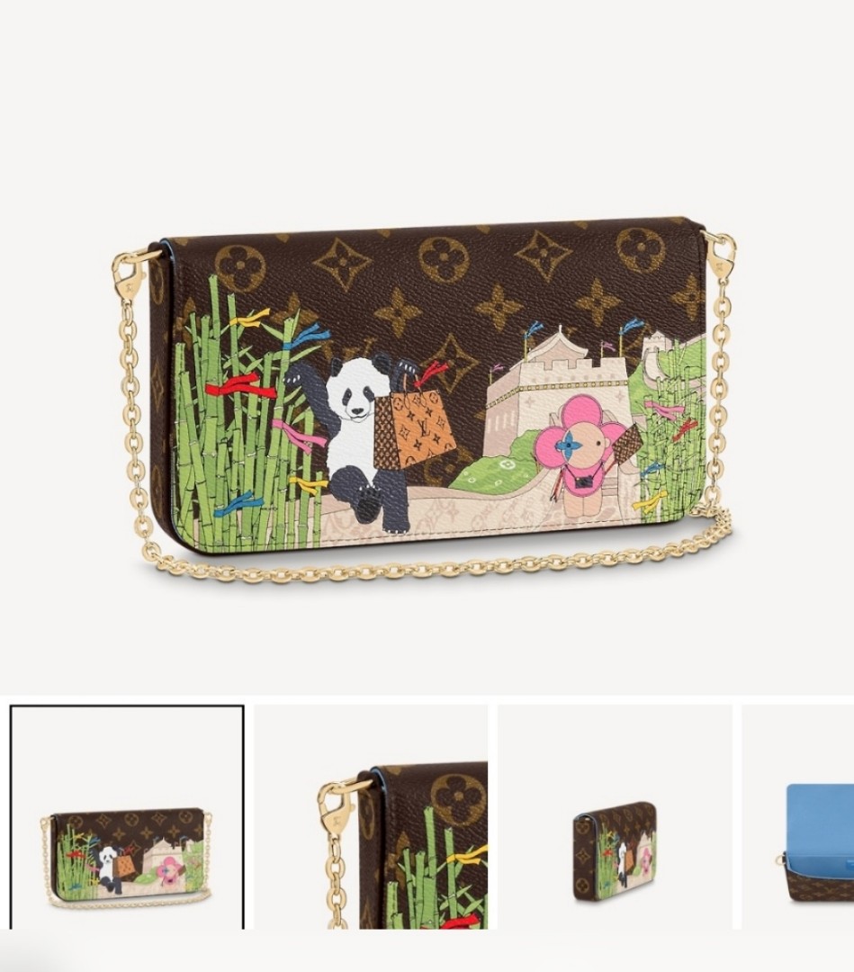 Louis Vuitton, Bags, Rare Louis Vuitton Felicia Pochette Panda Print