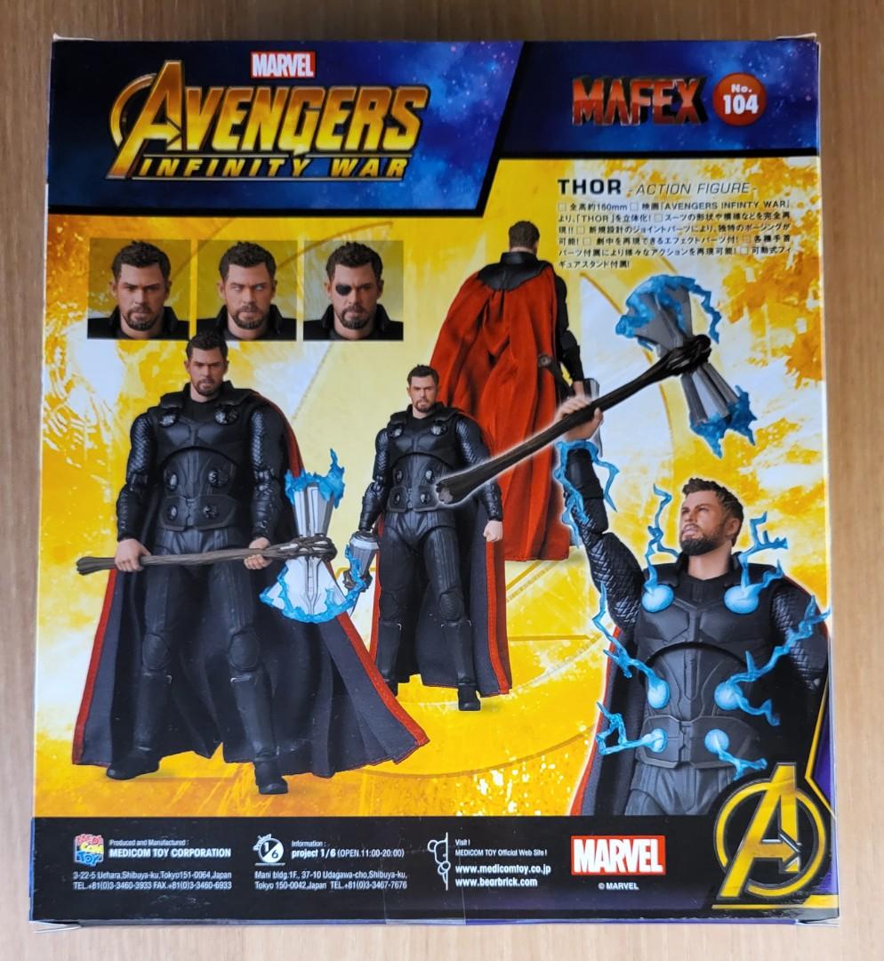 Mafex Thor Avengers Infinity War No. 104, 興趣及遊戲, 玩具& 遊戲類