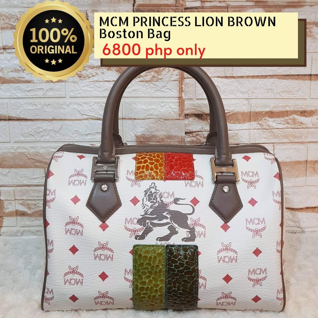 MCM, Bags, Limited Edition Mcm Princess Lion Mini Boston Bag