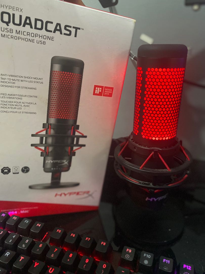 Mic USB MICROPHONE Mic HyperX Quadcast gaming, Elektronik, Audio di