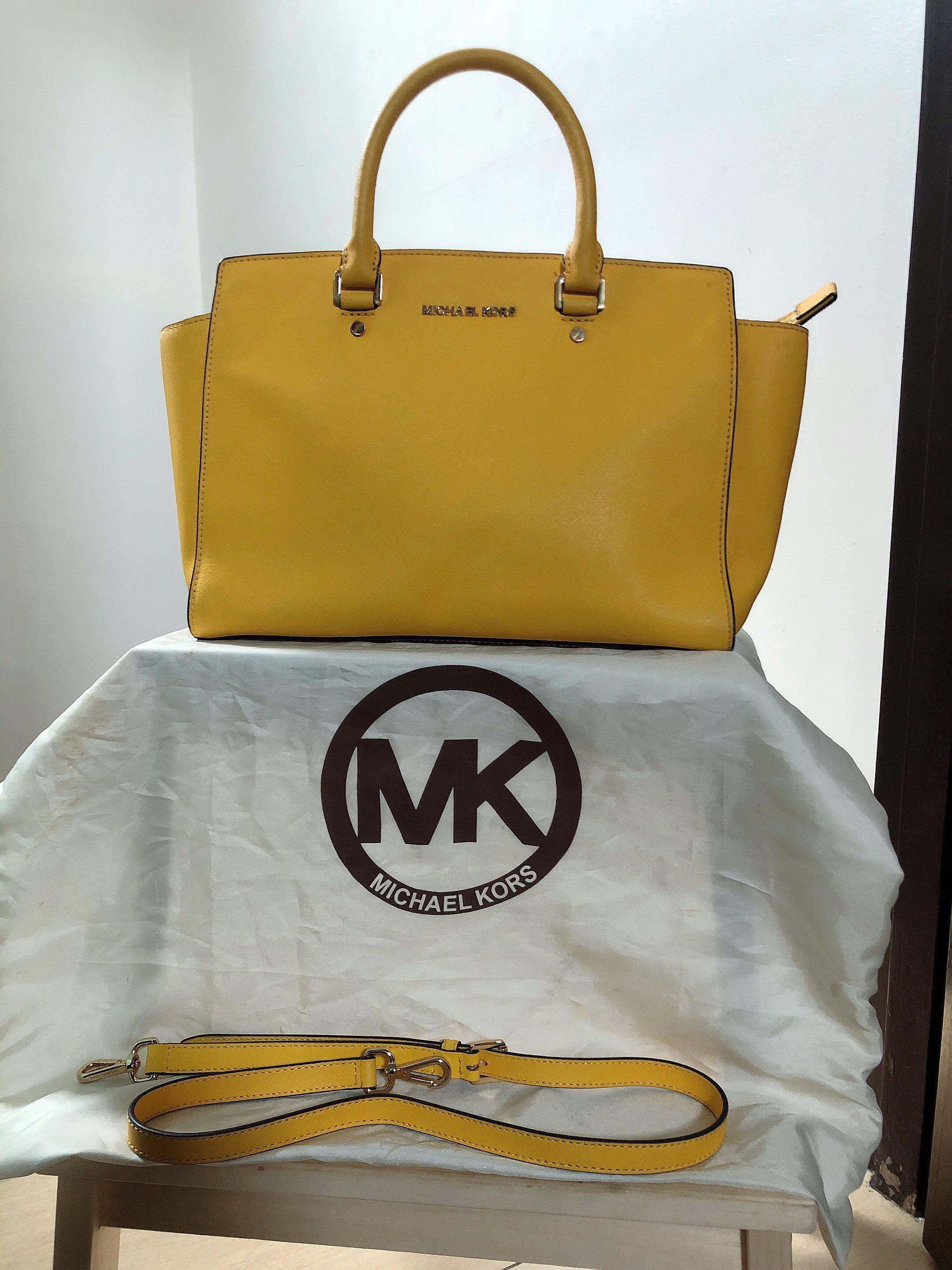 Michael Kors Soho Quilted Leather Shoulder Bag Yellow  CB Shop USA