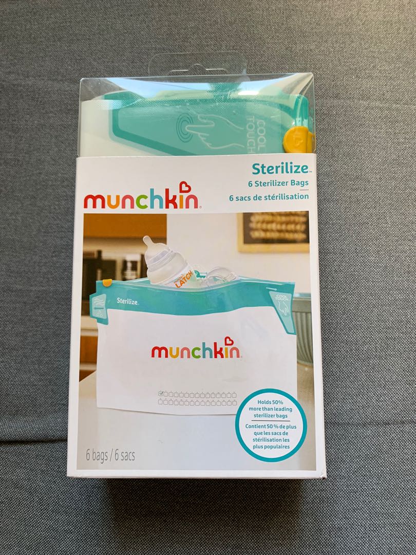 Munchkin Jumbo Microwave Bottle Sterilizer Bags, 兒童＆孕婦用品, 護理及餵哺, 護理及餵哺