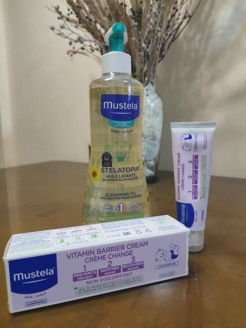 Mustela Stelatopia Cleansing Gel and Vitamin Barrier Cream