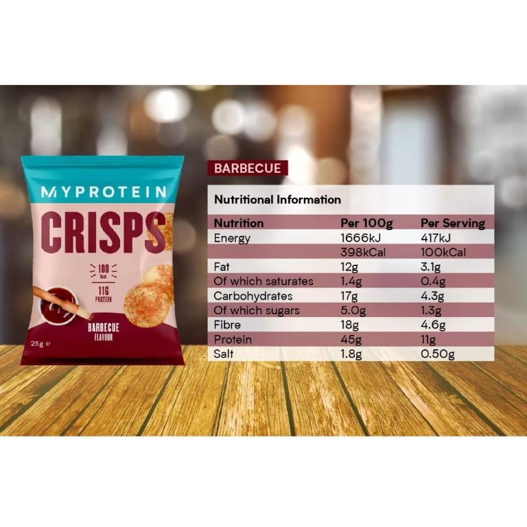 Myprotein Crisps (Box of 6), Health & Nutrition, Health Supplements