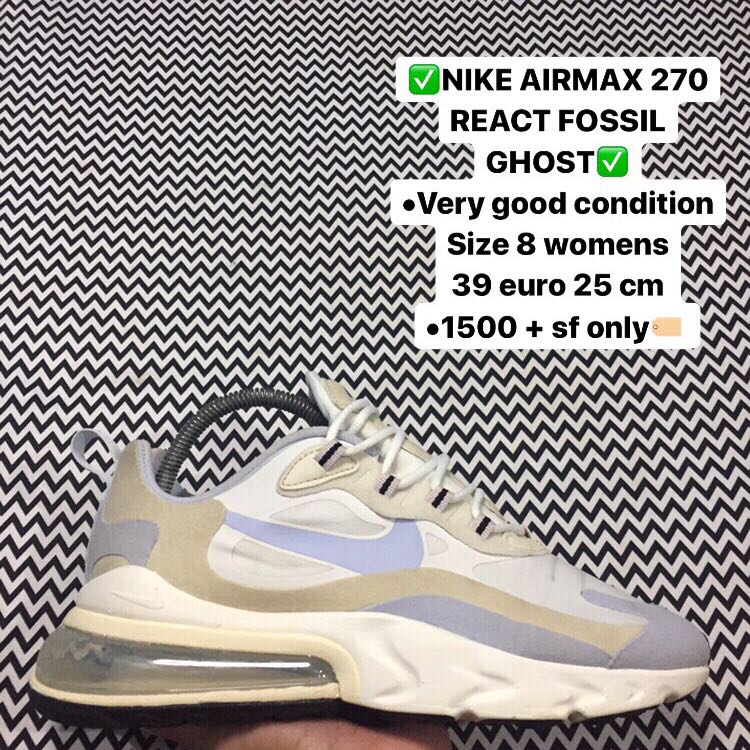 nike air max 270 react fossil ghost
