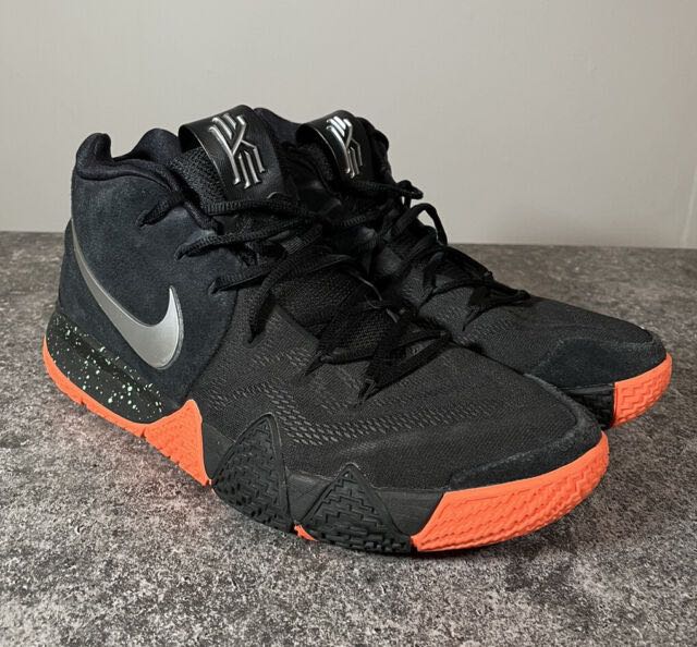 Kyrie 4 clearance black silver orange