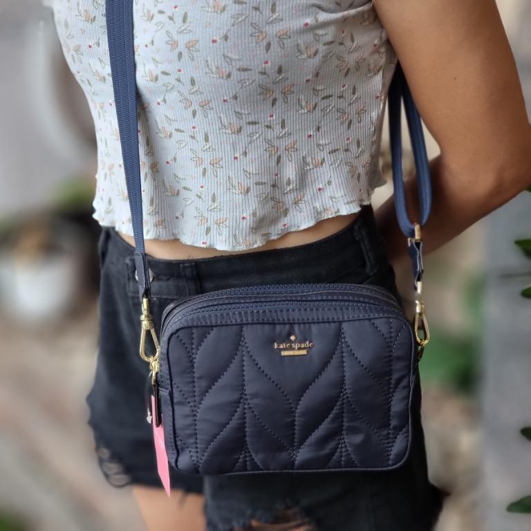 Kate Spade Ellie Double Zip Quilted Camera Bag