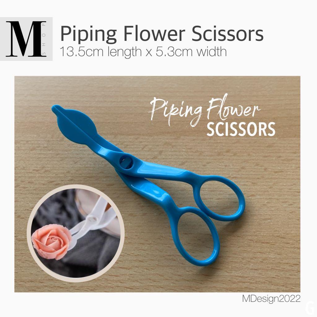 Piping Flower Scissors (Category: Bakeware) located in Manila. Submitted by mshopmla (Listing ID 1172218047, Image 1). Description: Piping Flower Scissors 13.5cm L x 5.3cm W Product Cose PFS-1 Price : Php 39.00 each #themfmshop #Mshop #PipingnScissors #Bakingessential .