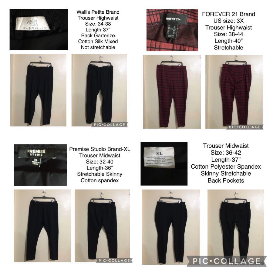 Plus size trousers, Women's Fashion 