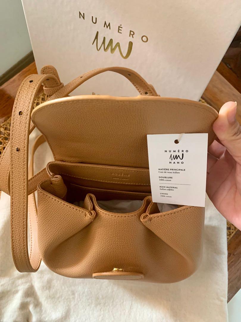 Ready to ship! On hand. 20k only🌞 hot now! Polene Numero Un Nano in Tan  Textured Leather Made in Spain. 100% brand new and original with box,  tags.