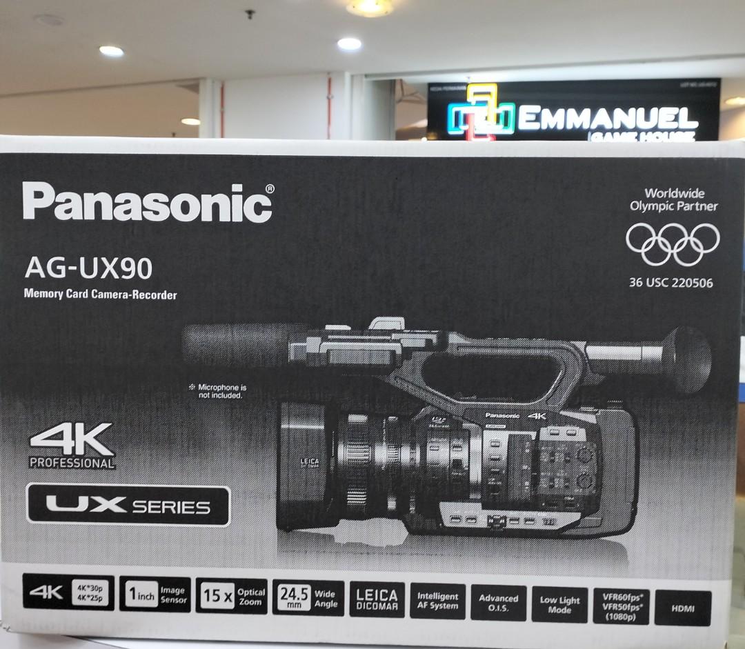 READY STOCK) PANASONIC AG-UX90 VIDEO CAMCORDER PROFESIONAL, Photography,  Video Cameras on Carousell