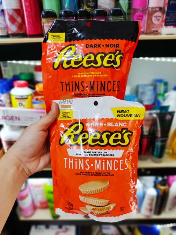 Reese's Thins Peanut Butter Cups Dark Chocolate/White Creme ...