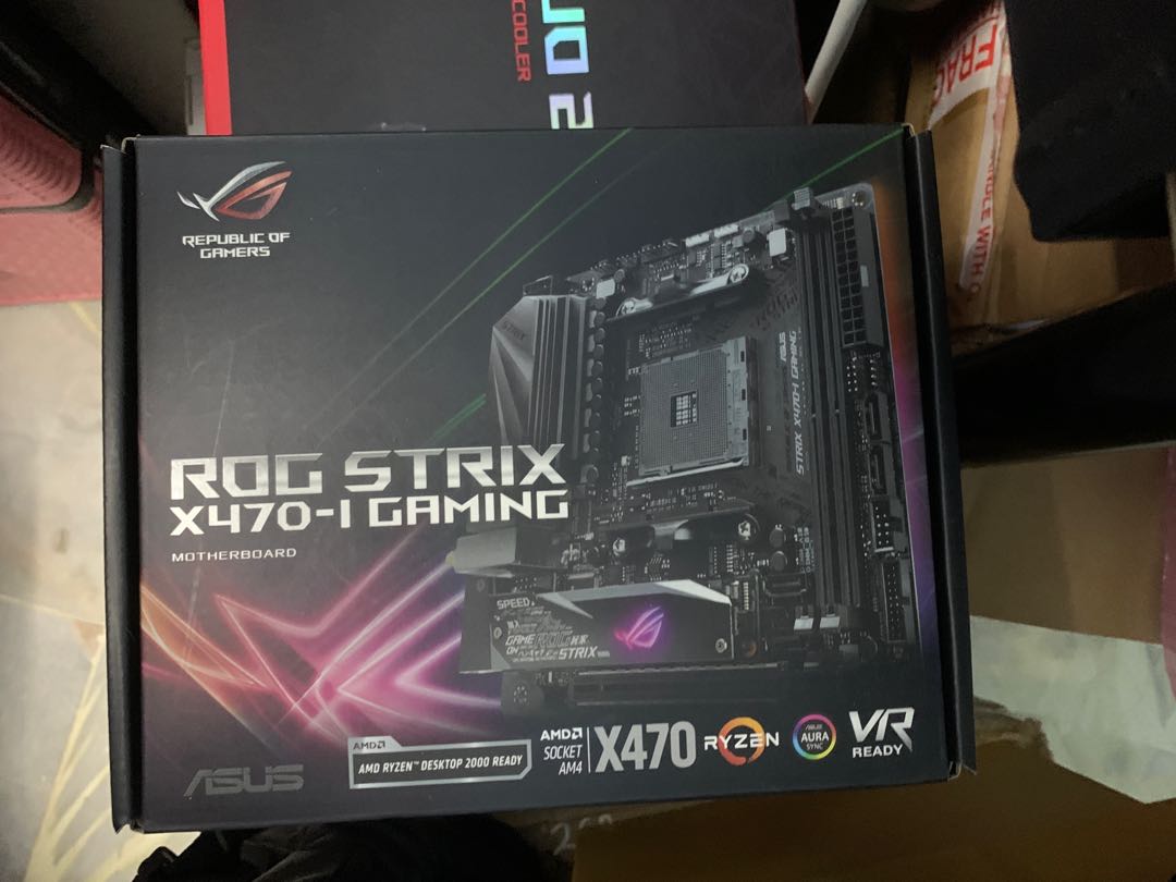 ROG Strix X470i ITX Motherboard Computers Tech Desktops on