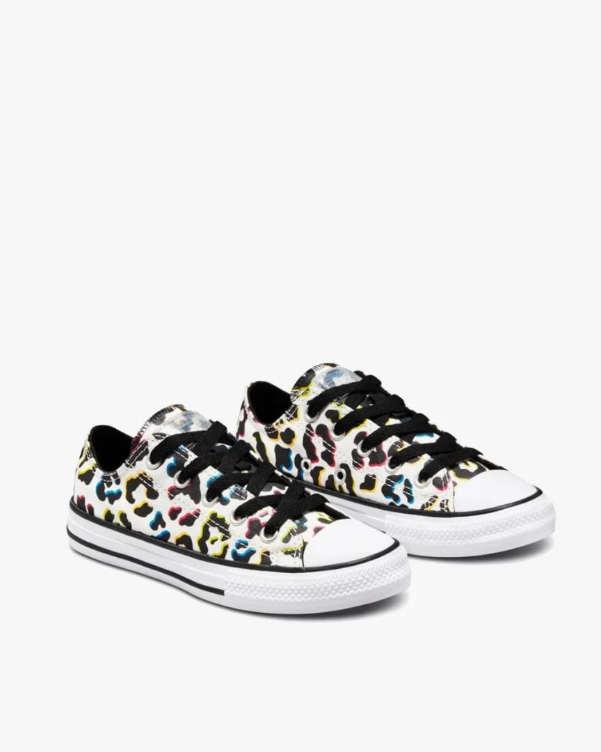 converse shoes leopard print