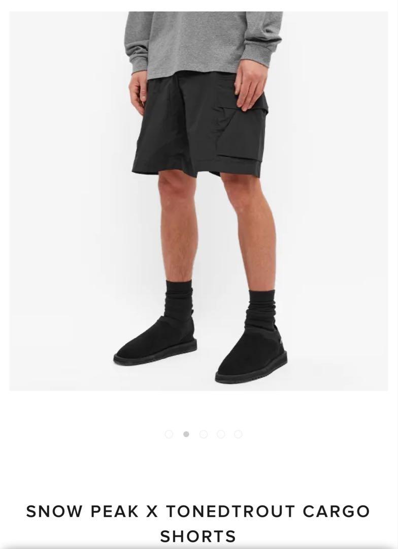 snow peak × TONEDTROUT Cargo Shorts
