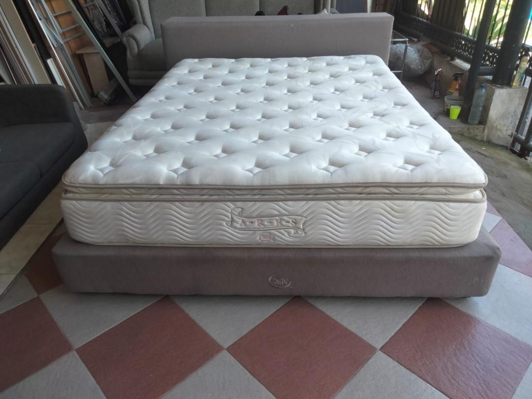 Spring bed Serta ARES set lengkap asli semua uk.160 Perabotan