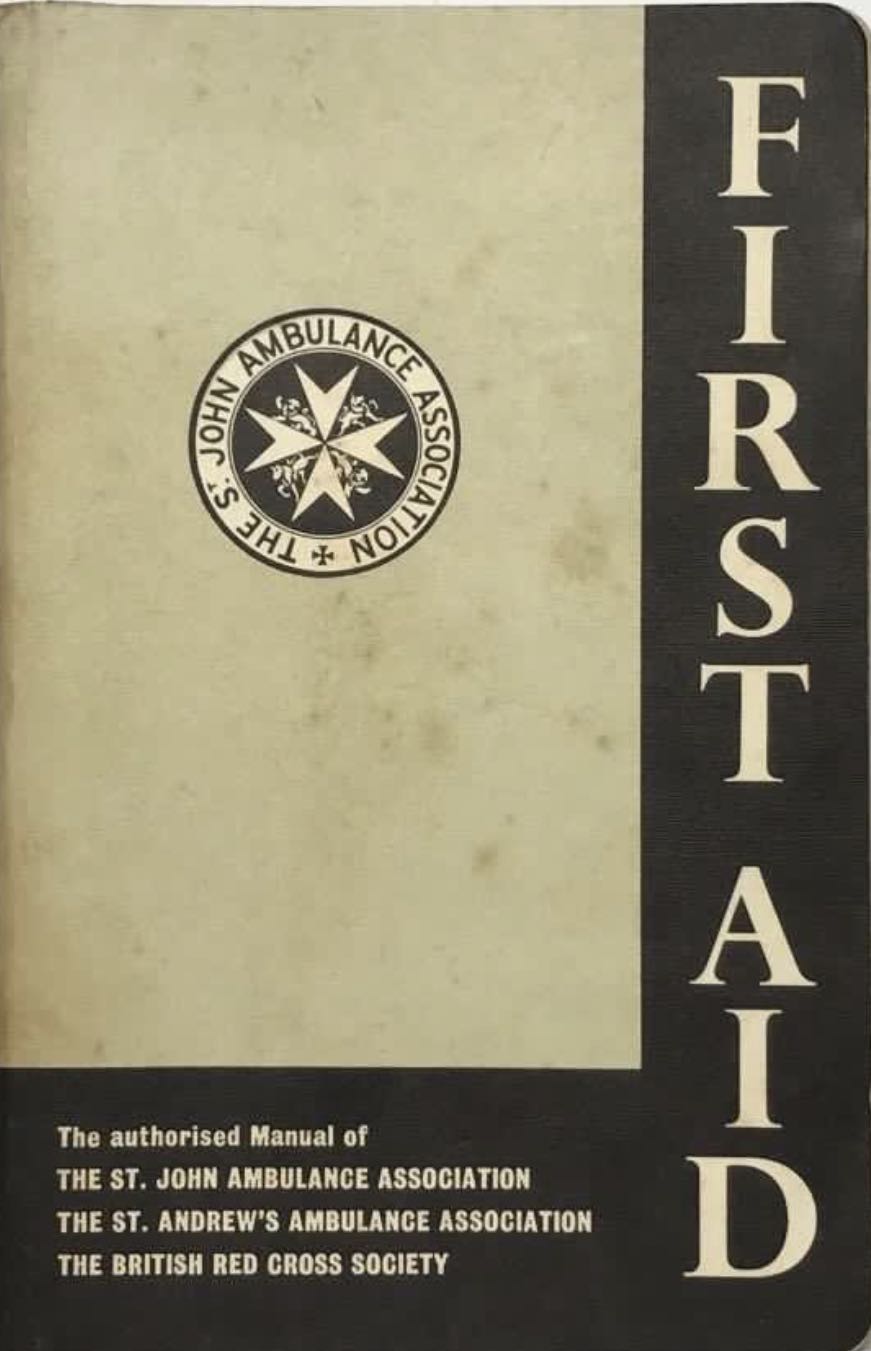 The ST JOHN AMBULANCE ASSOCIATION FIRST AID MANUAL 1965, Hobbies & Toys ...