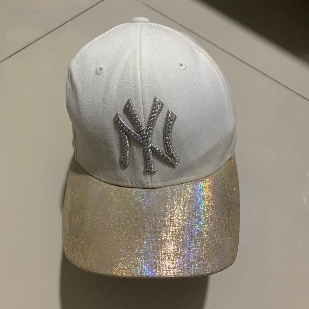 topi mlb ny yankees (white-gold 