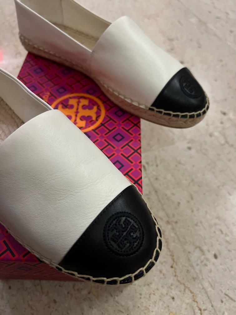 Tory burch espadrilles black and white new arrivals