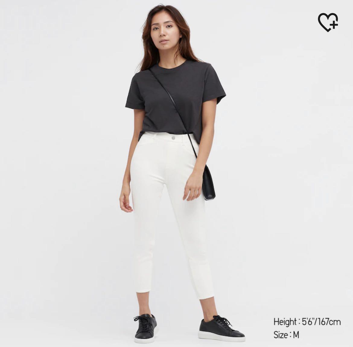 White cropped jeggings online