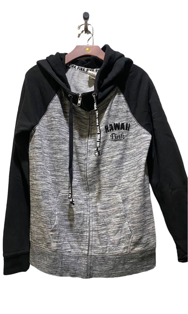 victoria secret pink grey jacket