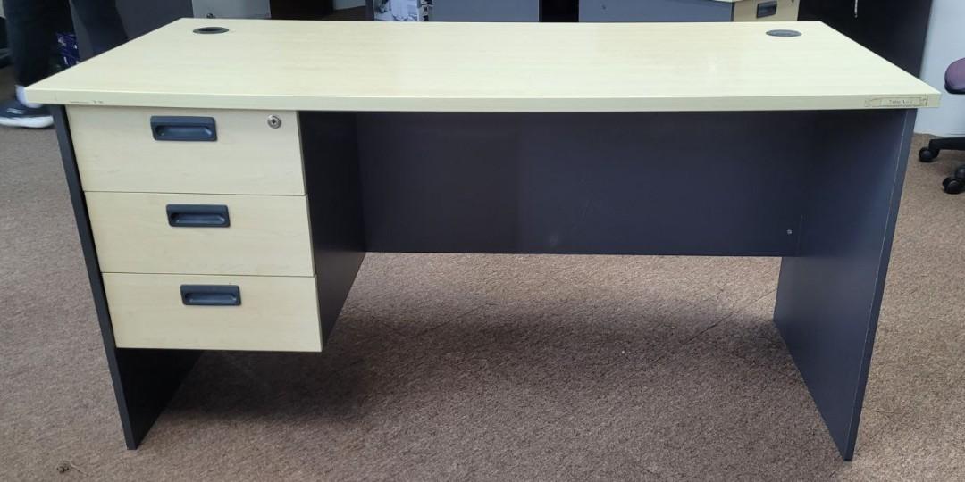 office desk with drawers on both sides