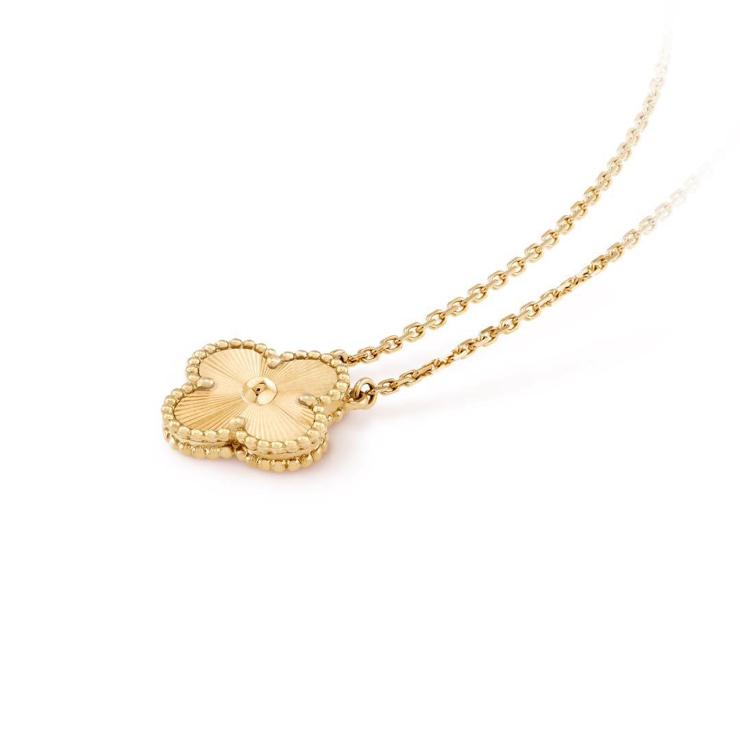Gold van cleef necklace cheap