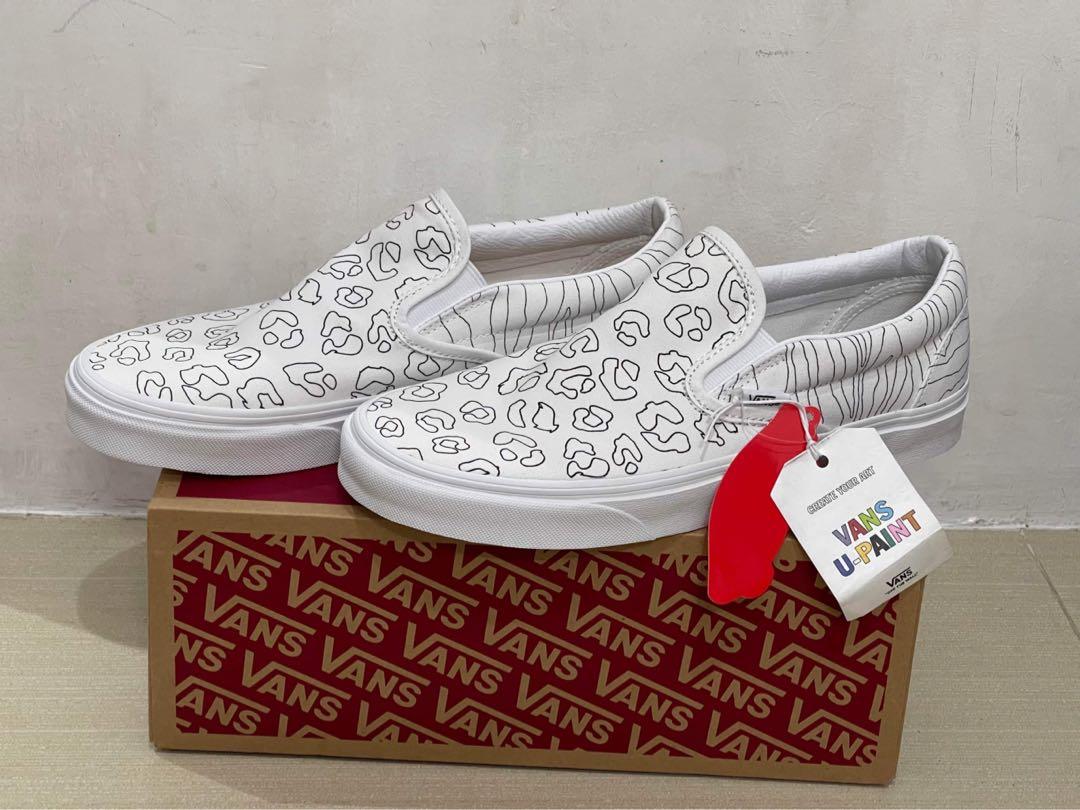 Vans u paint slip on clearance