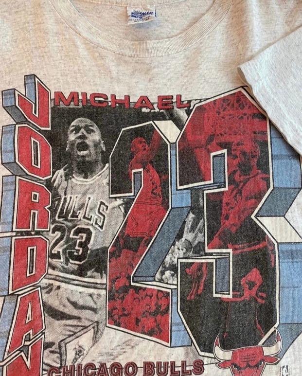 Vintage 90s Michael Jordan Chicago Bulls Tee Vtg NBA MJ AJ