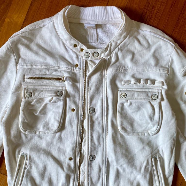 White military shop style jacket