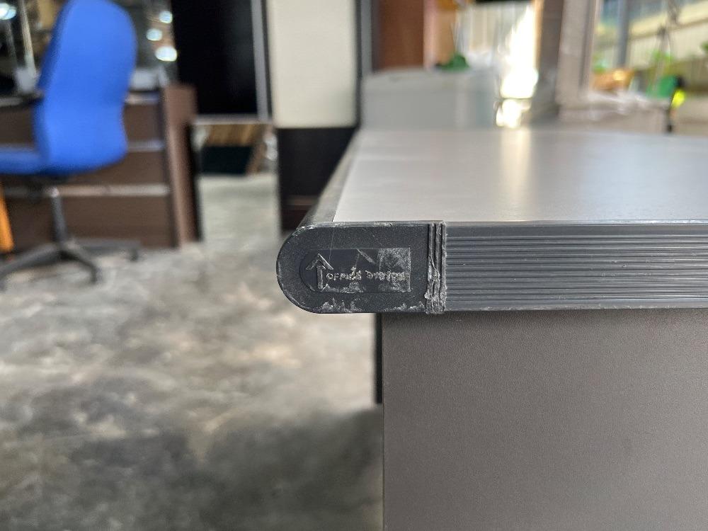 Wooden Office Table Grey Colour / Meja Pejabat Kayu Warna Kelabu