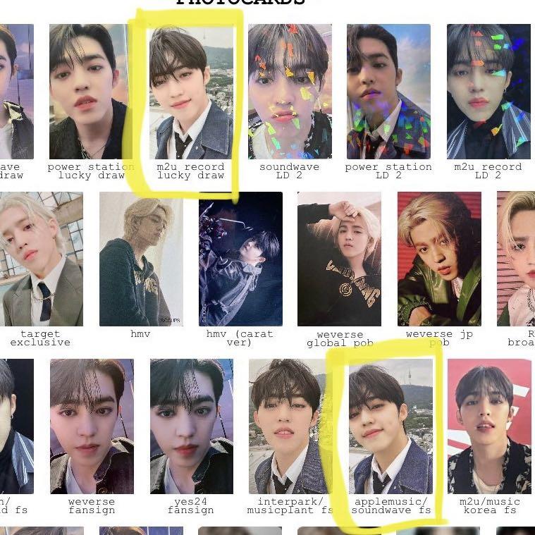 WTB LF Svt Attaca Scoups s.coups pc photocard m2u soundwave apple