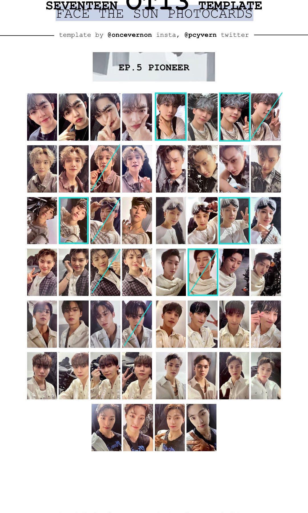 WTB/LF SEVENTEEN FACE THE SUN FTS RAY PATH PIONEER PHOTOCARD