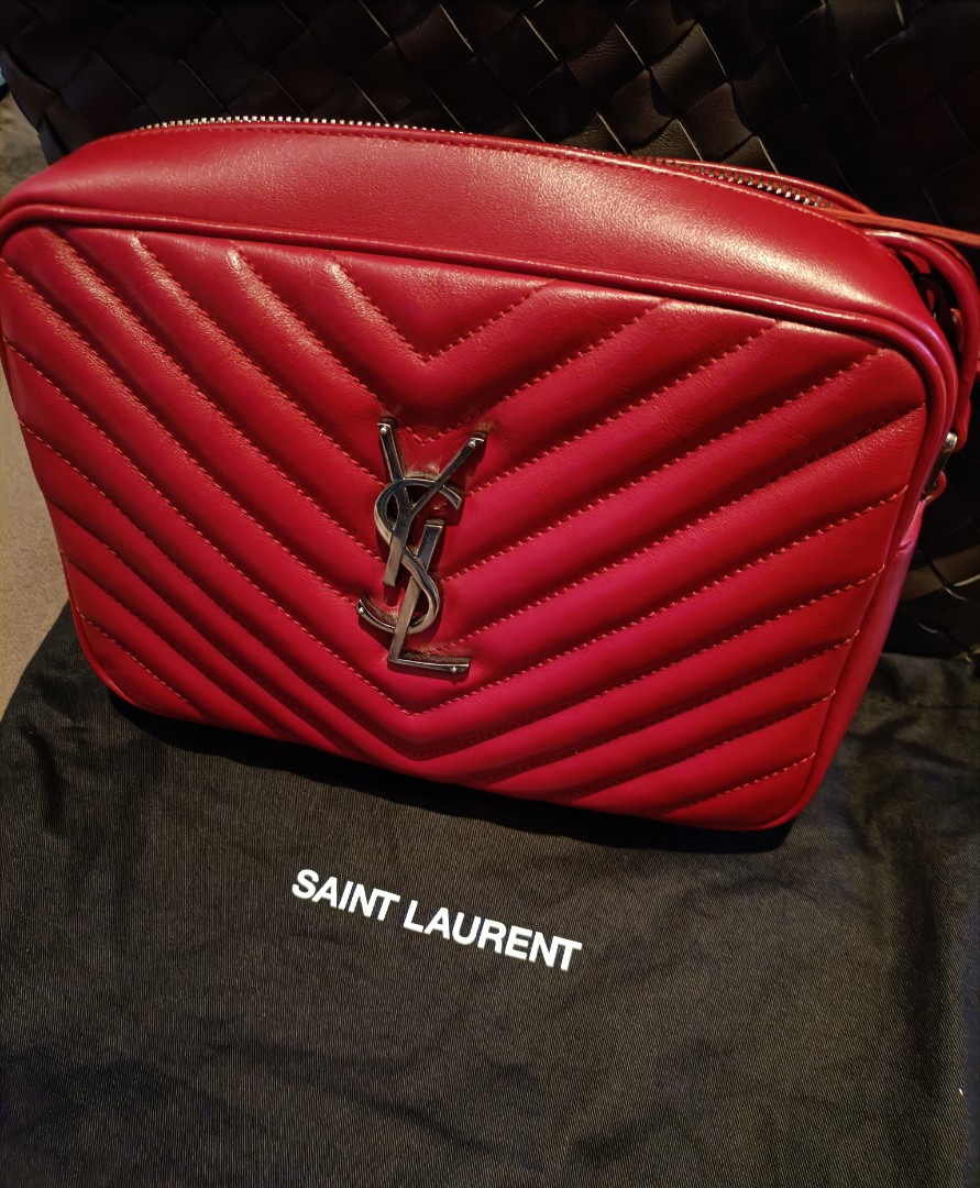Red ysl hot sale camera bag