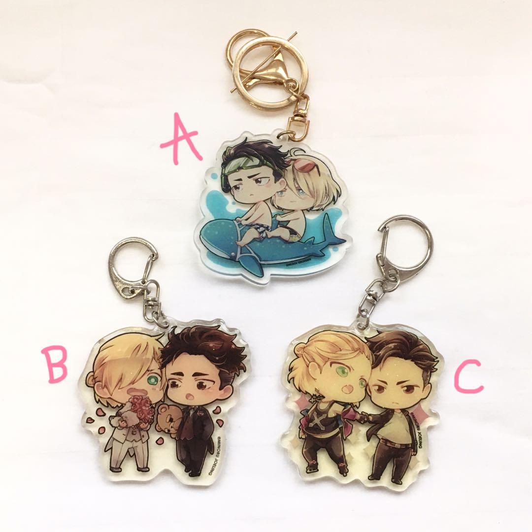 Yuri on Ice Yurio Otabek Yuri Plisetsky Acrylic Keychains by